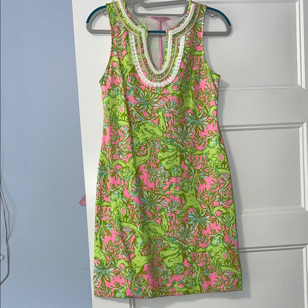 RARE! Lilly Pulitzer "Chimply Chic" limited edition Harper Shift dress